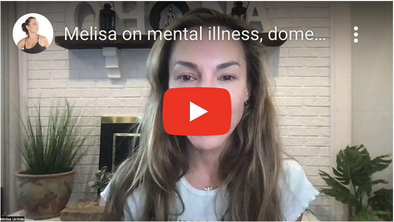 A screenshot of Melisa speaking on mental illness